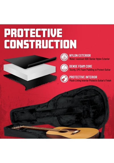 Gator Gl-dread-12 Sert Eps Strafor Hafif Kılıf 12 Telli Korkusuz Gitarlar İçin