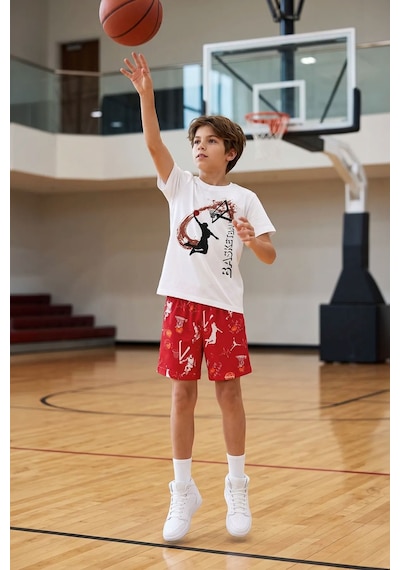 Zuzunga Erkek Çocuk Basketbol Baskılı Tişört Ve Şort 2 Li Takım Kırmızı Beyaz Kırmızı - Beyaz Zuzunga Erkek Çocuk Basketbol Baskılı Tişört Ve Şort 2 Li Takım Kırmızı Beyaz Kırmızı - Beyaz