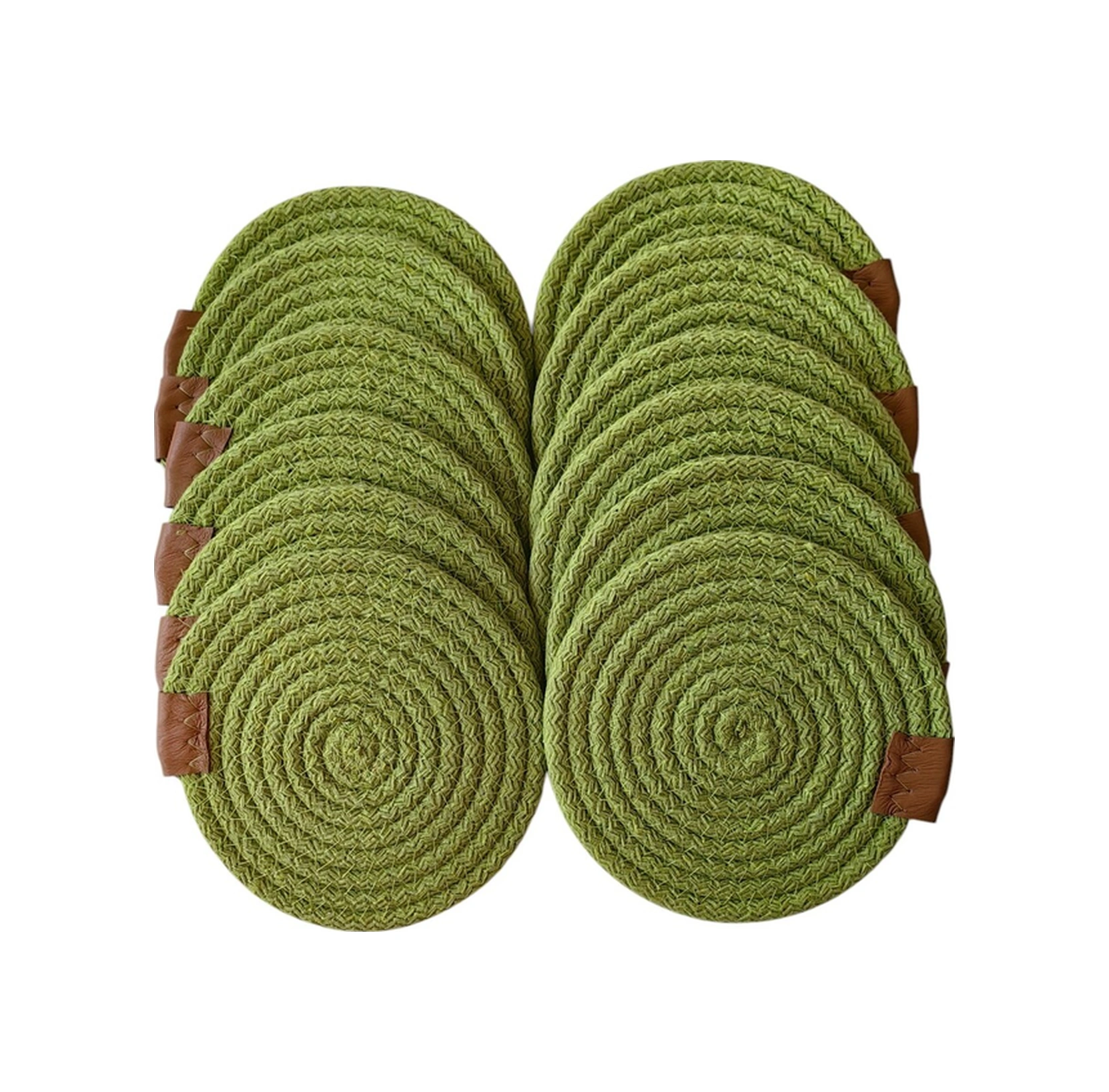 Jüt Bardak Kupa Altlığı Fıstık Yeşili 13cm 12li Yeşili