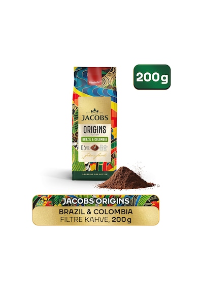 Jacobs Origins Brazil & Colombia Filtre Kahve 200gr Filtre