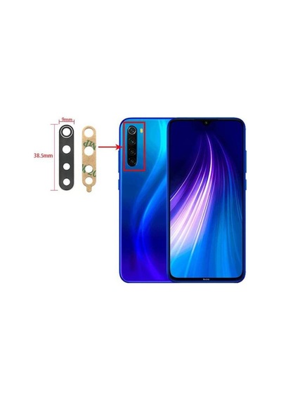 Xiaomi Redmi Note 8 İle Uyumlu Kamera Camı ithal