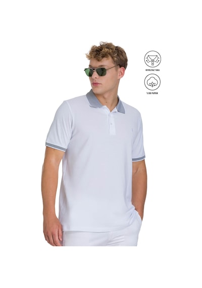 Hatemoğlu Beyaz Regular Fit 100% Pamuklu Polo Yaka Tişört 1999777 Beyaz-02 Hatemoğlu Beyaz Regular Fit 100% Pamuklu Polo Yaka Tişört 1999777 Beyaz-02