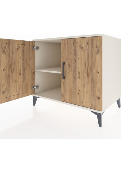 Kronos Şifonyer Tek Raflı 2 Kapaklı 88x59x80 Aytaşı-çam Aytaşı
