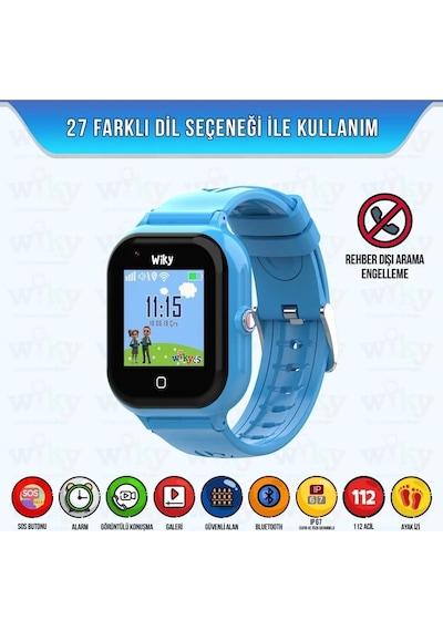 Wiky Watch 4S Sim Kartlı Akıllı Çocuk Saati (İthalatçı Garantili)