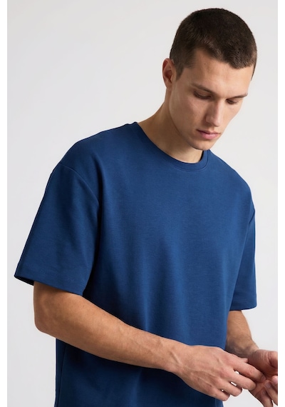 Parlament Oversize Fit Basic Erkek Şort Takım - 85292 Lacivert