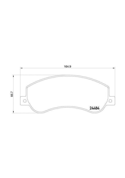 Volkswagen Amarok Ön Fren Balata 2010-2020 6c112k021a1e 2448518804 2.0 Tdı