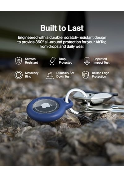 İle Kılıf Secure Holder Air Tag Için Kılıf Çizilmeye Karşı Korumalı Aksesuar 2'li Paket Diğer