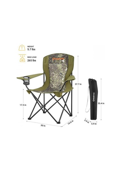 Kingcamp Arm Quad Sandalye Yeşil