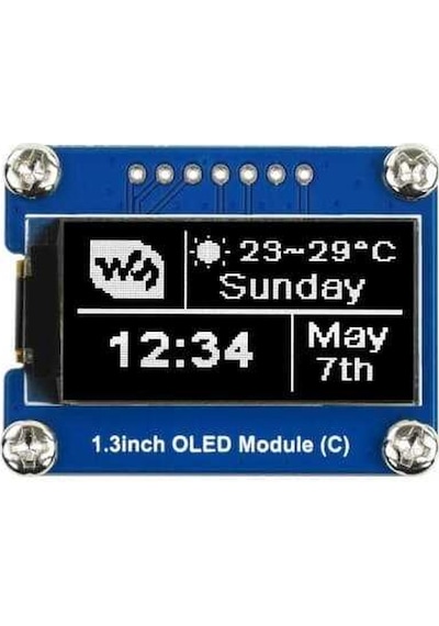 Robotistan 1.3Inç Oled Ekran Modülü - 64×128 Piksel