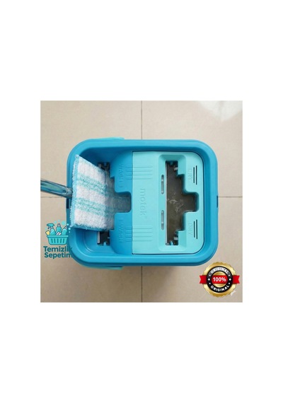 Çift Hazneli Tablet Mop Temizlik Seti +3 Yedek Mop