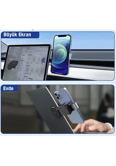 Notebook Tablet İçin Manyetik Mıknatıslı Telefon Tutucu Masaüstü Pc İçin Telefon Tutucu