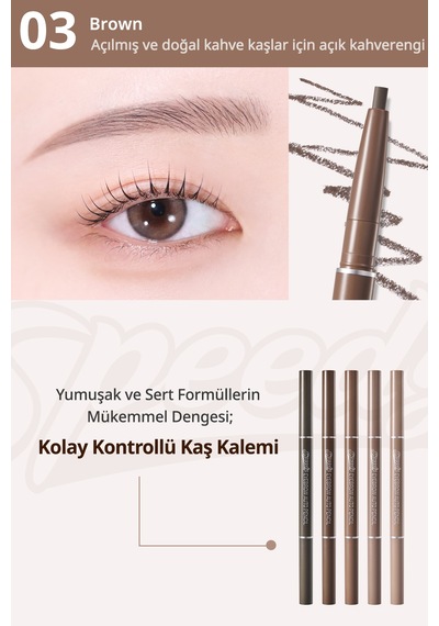 Peripera Speedy Eyebrow Auto Pencil 03 Brown
