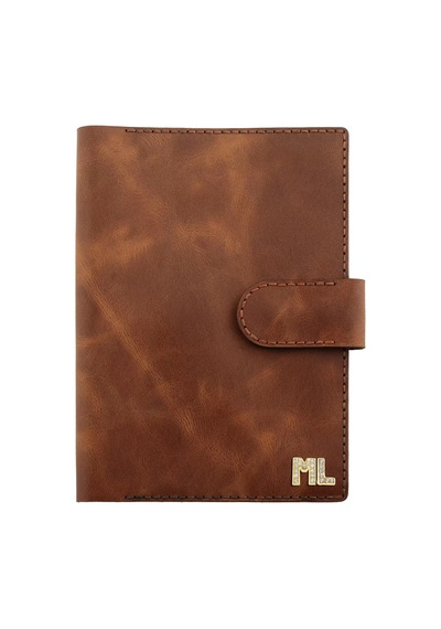 A5 Defter Ve Ajanda Kılıfı - %100 Rainbow Deri - Ko10001 - Kahverengi Kahverengi