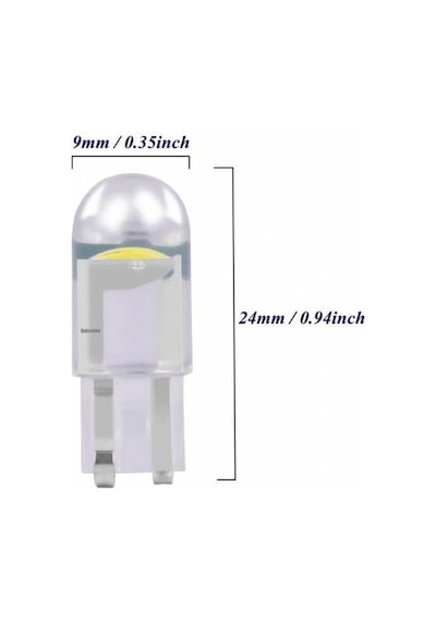 Nesil T10 Led Ampül Dipsiz Beyaz Led Park Ledi 12V 5W 2 Adet