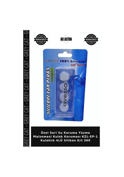Özel Seri Su Koruma Yüzme Malzemesi Kulak Koruması Kzl-ep-1 Kulaklık 4lü Silikon Krt 360 Çok Renkli