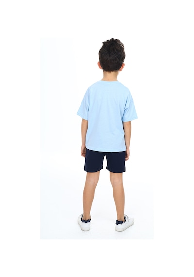 Toontoy Kids Toontoy Erkek Çocuk Baskılı Şortlu Takım Mavi