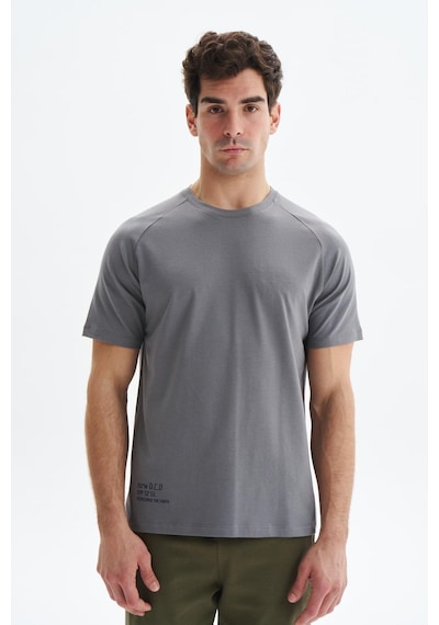 AR-MA Arma Erkek Regular Fit Basic Reglan Kollu Süprem Bisiklet Yaka Tişört Y29344472202 Gri