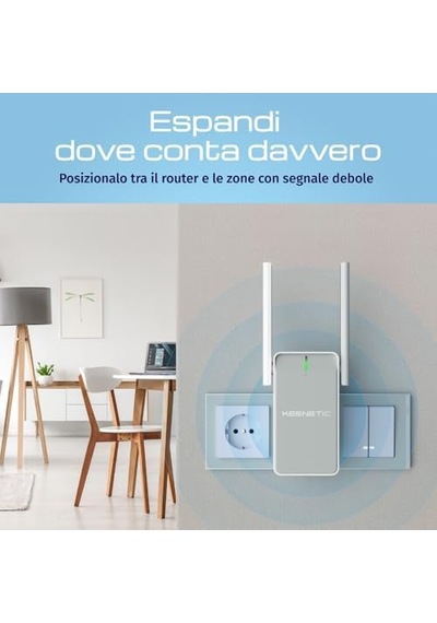 Keenetic Buddy 4 N300 Menzil Genişletici Wi-fi Mesh Repeater Extender Access Point Kn-3211