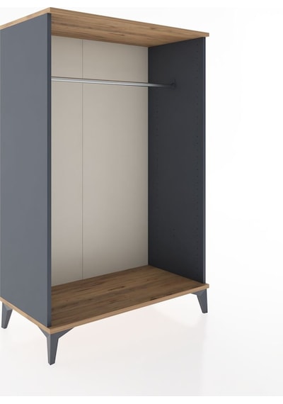 Hyperion Dolap Tek Askılı 88x44x134 Antrasit-çam Antrasit