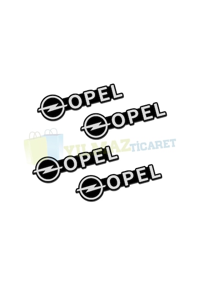Opel Logo Hoparlör Sticker Arma Amblem Metal Yapışkanlı 2 Adet