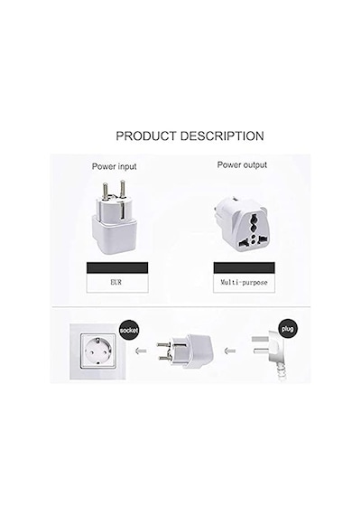 2adet Evrensel Seyahat Adaptörü 150 Ülke Uyumlu Çoklu Fiş Dönüştürücü Usb Cep Telefonu Tablet Laptop
