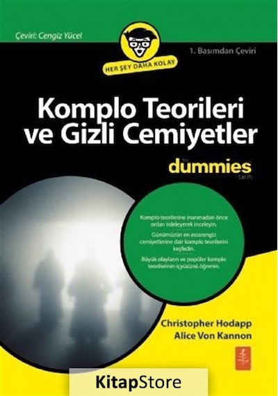 Komplo Teoerileri ve Gizli Cemiyetler Dummies - Alice Von Kannon -  Christopher Hodapp - Nobel Yaşam