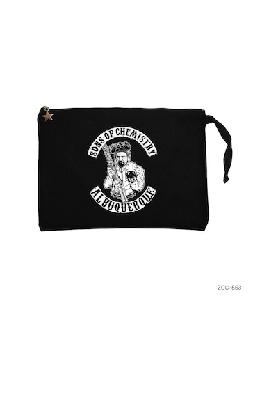 Zepplin Giyim Breaking Bad Son Of Chemistry Siyah Clutch Astarlı Cüzdan