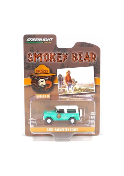 Greenlight Smokey Bear Series 3-1961 Harvester Scout 1/64 Model Araba