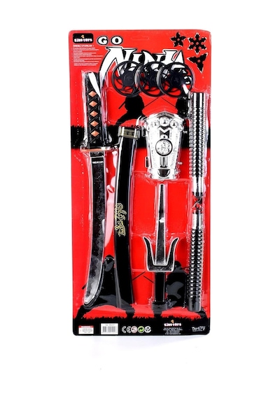 Oyuncak Büyük Ninja Set 8 Parça Oyuncak Ninja Kılıç Seti Aksiyon
