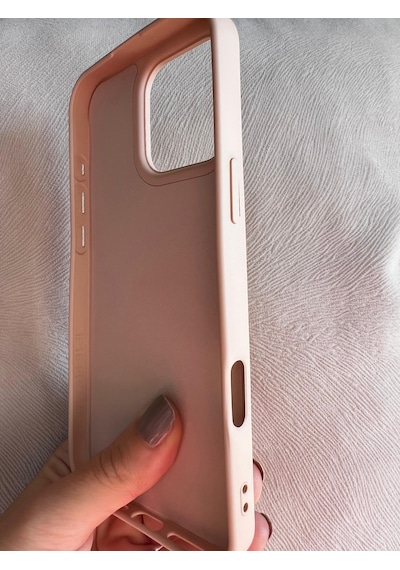 Apple Uyumlu iPhone 16 Pro Logolu İçi Kadife Silikon Lansman Kılıf