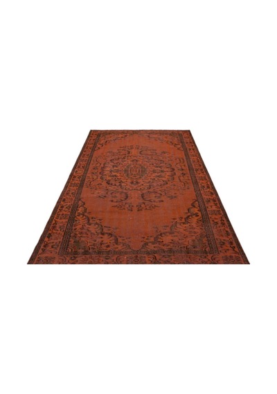 El Dokuması Vintage Yün-pamuk Turuncu Halı 26900 176 X 276 Cm