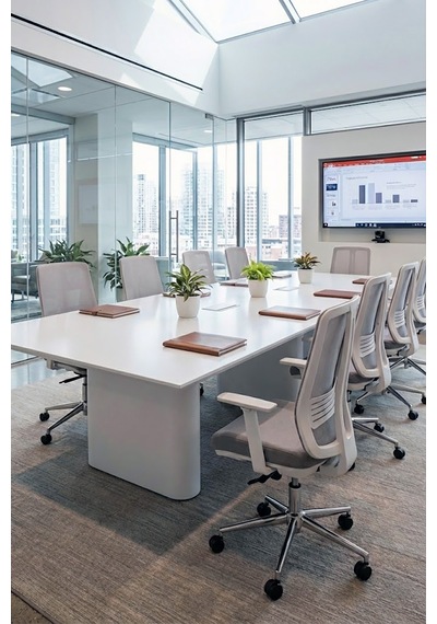 Ofisbazaar Up Beyaz Fileli Çalışma Koltuğu Ergonomik Şef Ve Toplantı Koltuğu Gri Gri
