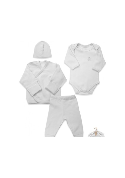 Bistyle 4lü Prematüre Hastane Çıkışı Hello Family 23101 Beyaz Beyaz