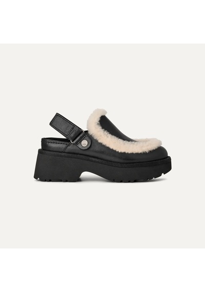Sandalet Kadın 1171507 Ugg W Esmee Leather Clog Black Siyah