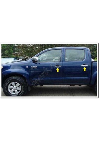 Db Chrome Toyota Uyumlu Hilux Kapı Kolu Nikelajı 2006-2014 4 Kapı  P.Çeli