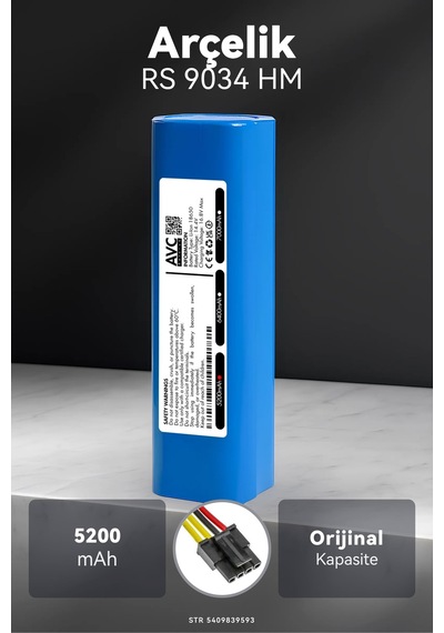 Arçelik Uyumlu Rs 9034 Hm 5200mah Robot Süpürge Bataryası K.k