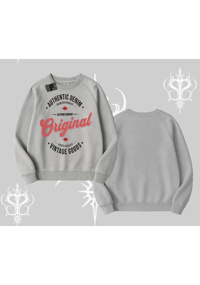 Biskilet Sweatshirt Authentic Denim Original Gri