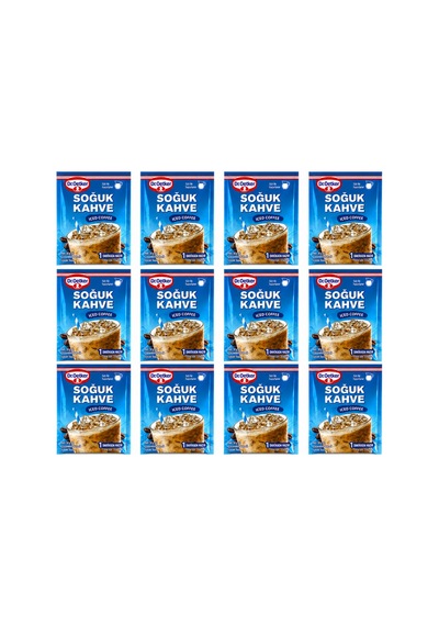Soğuk Kahve 12'li Ekonomik Paket - 60 Bardaklık Pratik Soğuk Kahve Karışımı - 874271167 Diğer