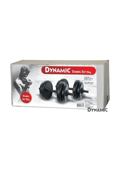 Dynamic 15 KG Vinyl Ağırlık Seti Siyah