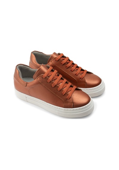 Deery Hakiki Deri Bakır Rengi Sneaker Kadın Ayakkabı - Z1681Zbkrc01 Bakır