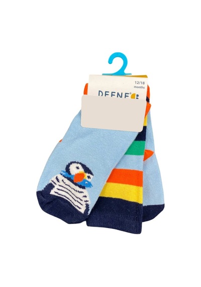 Defne Baby 3lü Bebek Çorabı E021-22 Mavi