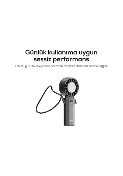 Xenon Smart Peltier Buz Soğutmalı El Vantilatörü 100 Kademe, 3600mah, 8300 Rpm, Usb-c, Askılı