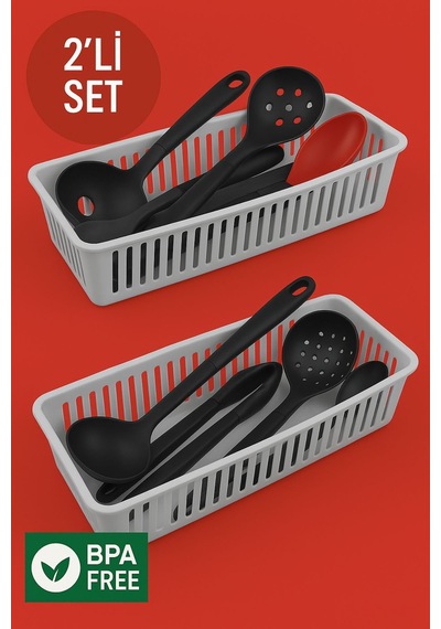 2'li Çekmece İçi Kaşıklık Sepet Organizer Diğer