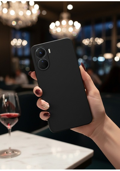 Vivo Y16 Uyumlu İçi Kadife Kamera Korumalı Renkli Silikon Kılıf
