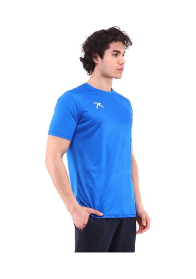 Raru Erkek Dijital Baskılı T-Shirt Justa Mavi