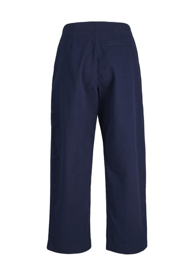 Jack & Jones Kadin Pileli Barrel Fit Kesim Pantolo - Maddy - 12282465 Maritime Blue