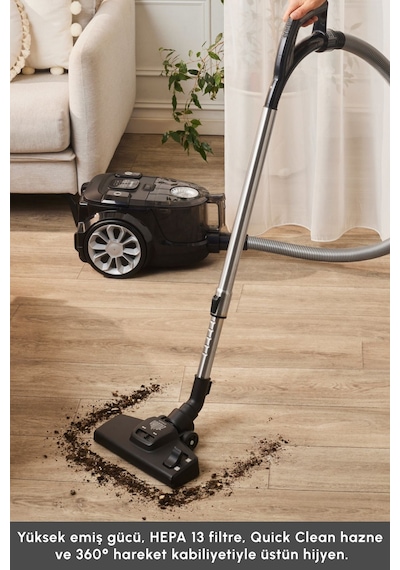 Karaca Vantuz Mpro Elektrikli Süpürge Walnut Brown