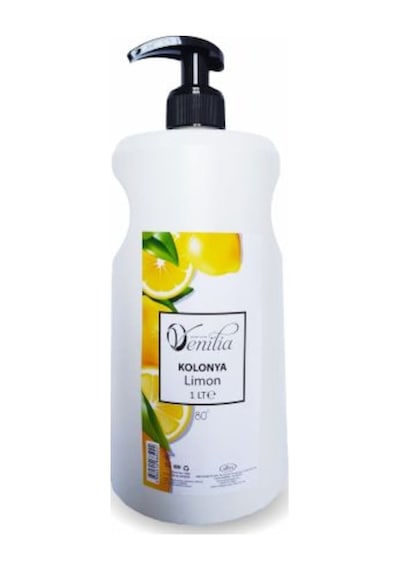 Venilia 80 Derece Limon Kolonyası Pompalı Bidon 1 L