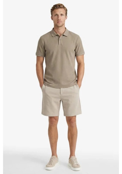 Nautica Erkek Bej Regular Fit Polo Yaka T-shirt-14607