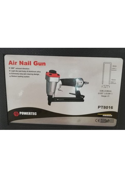 Powertec PT8016 6-16 MM Havalı Zımba Çakma Tabancası